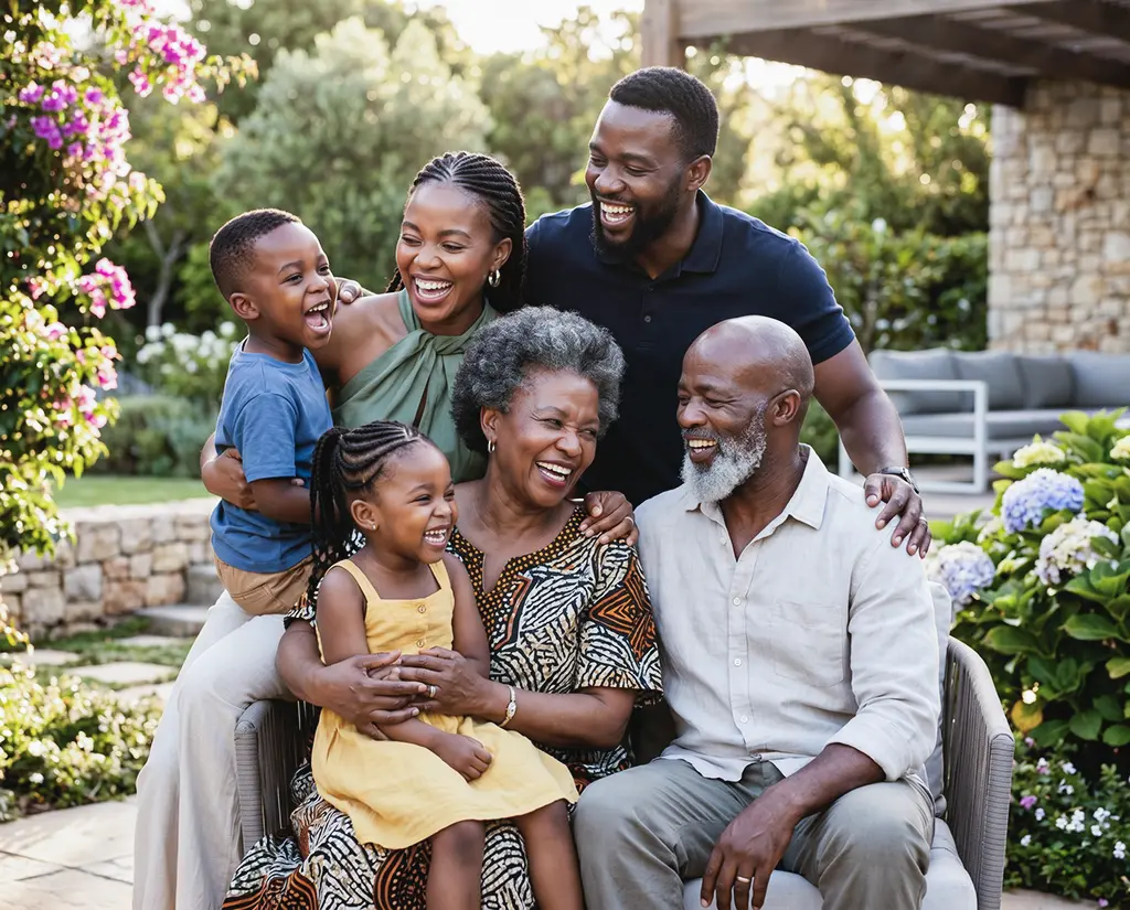 Multigenerational family, home setting, sense of security.
